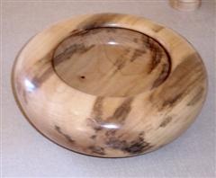Spalted sycamore bowl by Bob Mann
